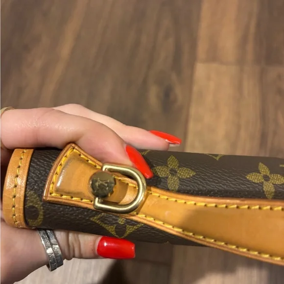 Vintage Louis Vuitton Monogram Bel Air Hand bag  Satchel in Brown and Tan Trim - Picture 7 of 10